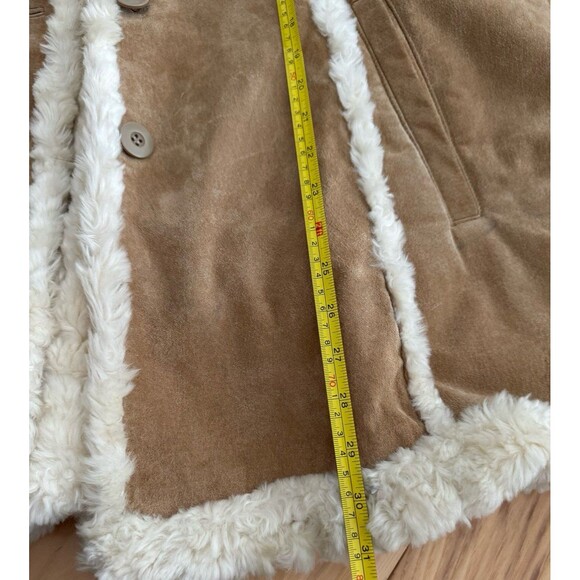VTG Wilson Leather Womens 2X Jacket Suede Marlboro Western Brown Shearling Fur - Picture 12 of 12